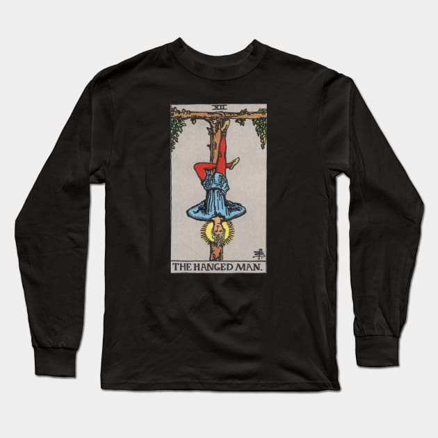 Tarot Deck - Major Arcana - XII - The Hanged Man Long Sleeve T-Shirt by sezinun